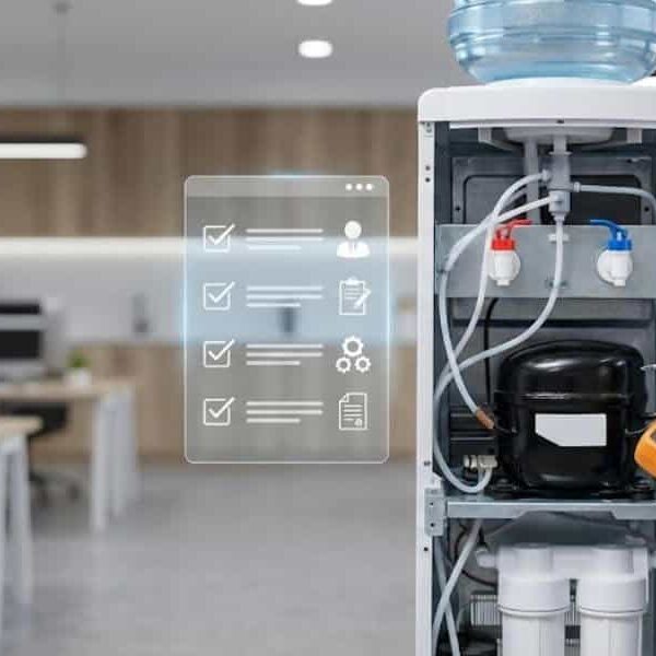 1 Επισκευή ψύκτη νερού σε χώρο γραφείων, από τεχνικό της OASIS