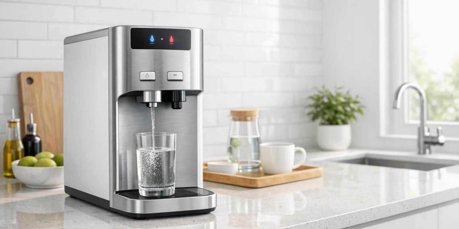 oasis-psiktis-pagkou-2 επιτραπέζιος ψύκτης νερού πάγκου σε κουζίνα