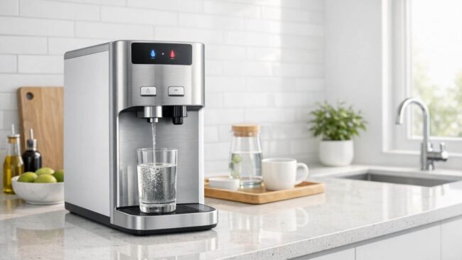 oasis-psiktis-pagkou-2 επιτραπέζιος ψύκτης νερού πάγκου σε κουζίνα