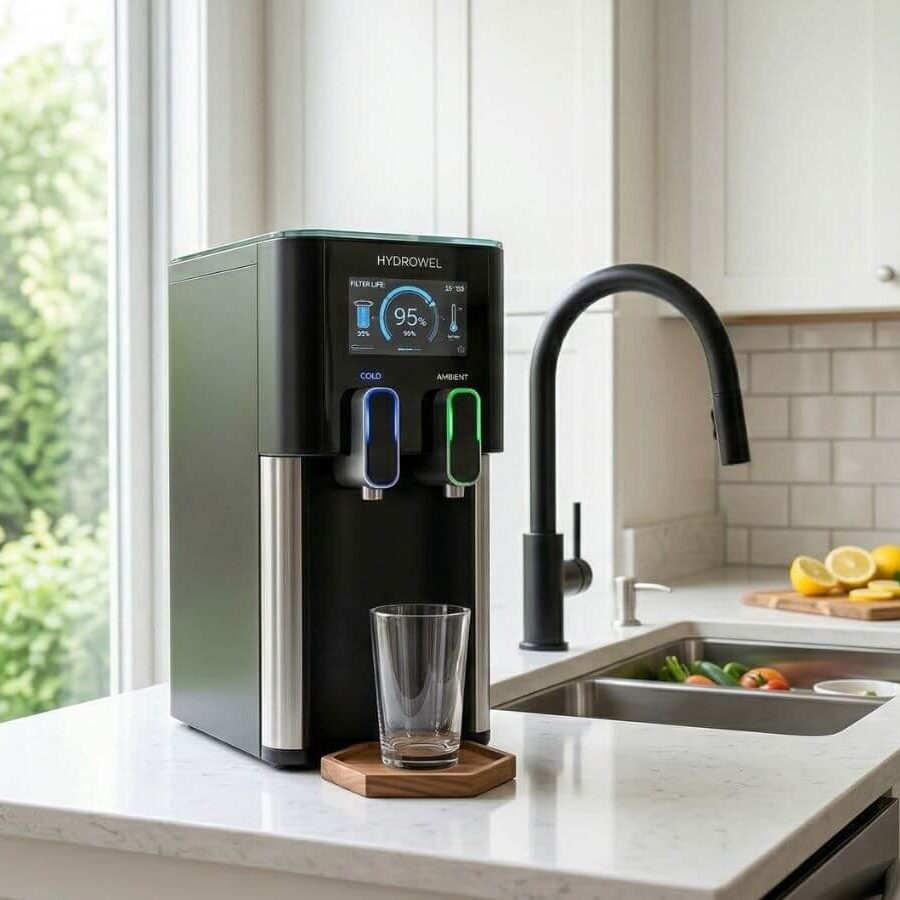 oasis-water-cooler-1 oasis ψύκτης νερού σε μοντέρνο πάγκου κουζίνας