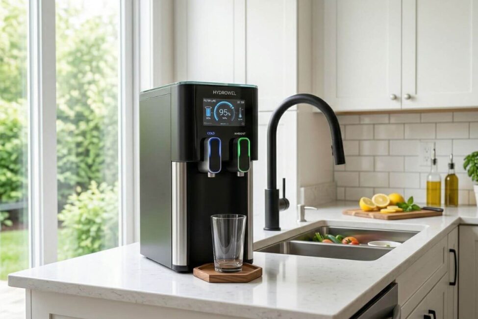 oasis-water-cooler-1 oasis ψύκτης νερού σε μοντέρνο πάγκου κουζίνας