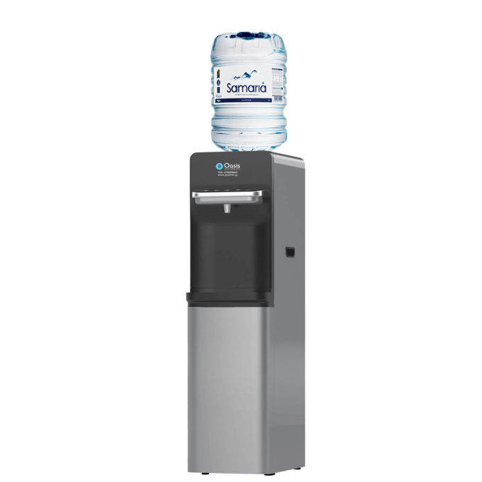 Ψύκτης Νερού Φιάλης Ασημένιος & Αφής | Oasis Touch Silver 47TL