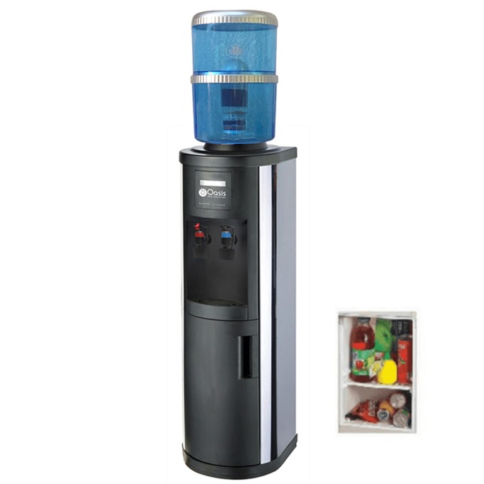 Inox Water Dispenser with Water Purifier & Fridge | Oasis Inox-ISSF-FF