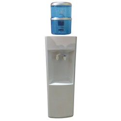 Μεταχειρισμένος λευκός ψύκτης νερού βρύσης με φιάλη για παγωμένο νερό και δωματίου | USED-FF-6