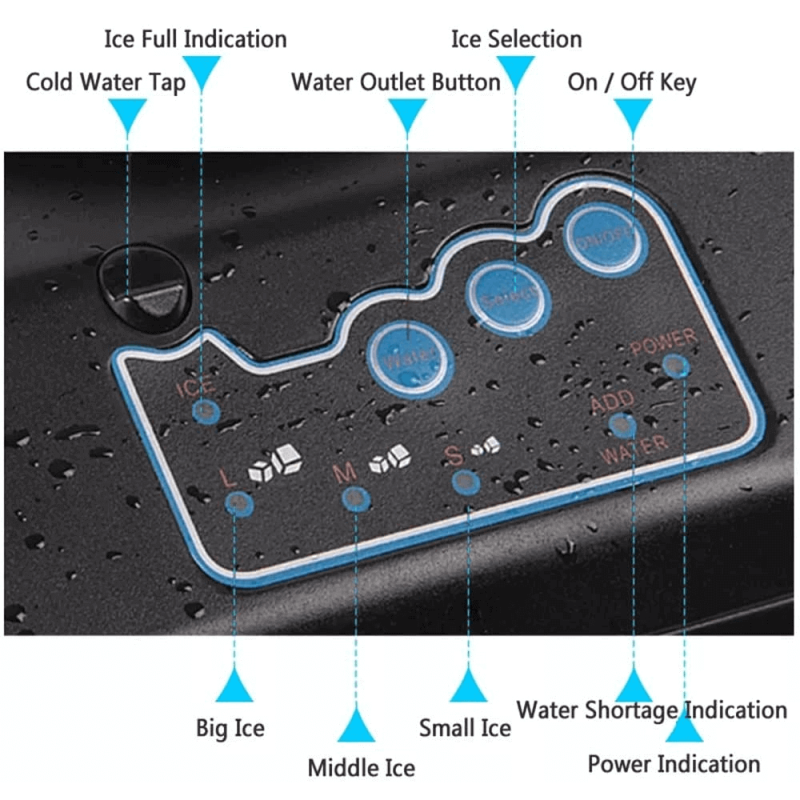 Ψύκτης Νερού με Παγομηχανή Δικτύου με Φίλτρα - 2 σε 1 | Oasis Ice Maker 22k-d
