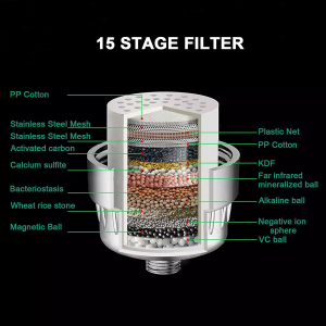 Φίλτρο Νερού Μπάνιου Χρωμέ 15 σταδίων με KDF & Δώρο Ανταλλακτικό | OASIS SFI-2