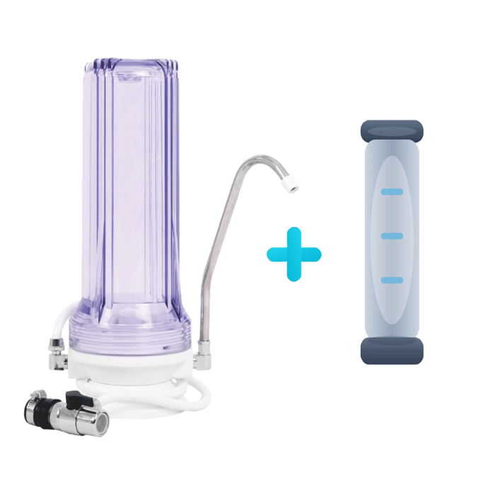 Single Countertop Tap Water Filter with Multiple Filter Options | Oasis F1-UP-T