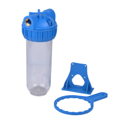 Διαφανές Δοχείο Νερού 10" Ιντσών Κεντρική Παροχής με Βάση & Κλειδί