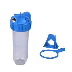 Διαφανές Δοχείο Νερού 10" Ιντσών Κεντρική Παροχής με Βάση & Κλειδί | Oasis FC1