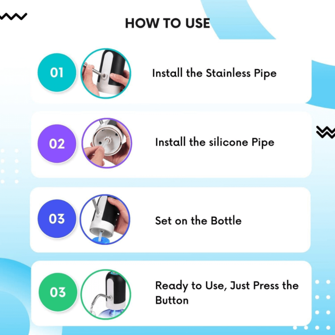 Αντλία Νερού Φιάλης Ηλεκτρική με Usb για Όλες της Μπουκάλες Ψυκτών | Oasis Usb Pump-2