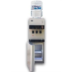Ψύκτης Νερού με Ψυγείο δέχεται όλες τις μπουκάλες | Deluxe Silver Fridge - 30LBF