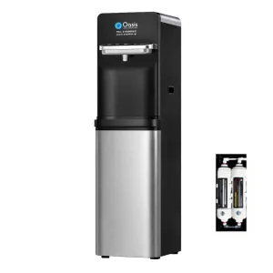Ψύκτης Νερού Δικτύου με Φίλτρα Ασημένιος & Αφής | Oasis Touch Silver 47TL-D