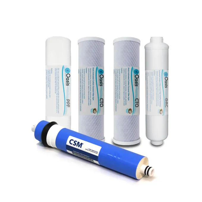 Spare Water Filters for Reverse Osmosis 5 Stages | Oasis F-RO5