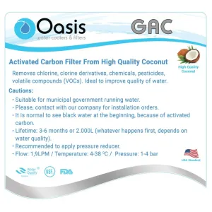 Σετ Φίλτρων Νερού για Ψύκτη Δικτύου | OASIS Cooler Set Filters -D