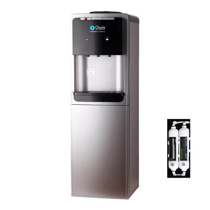 Bottleless Tap Water Dispenser with Filters & Powerfull Compressor | Oasis Deluxe Black 38LB-D