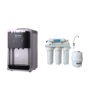 Επιτραπέζιος Ψύκτης Νερού Δικτύου με Φίλτρο Αντίστροφης Όσμωσης | Oasis 38TB-DRO