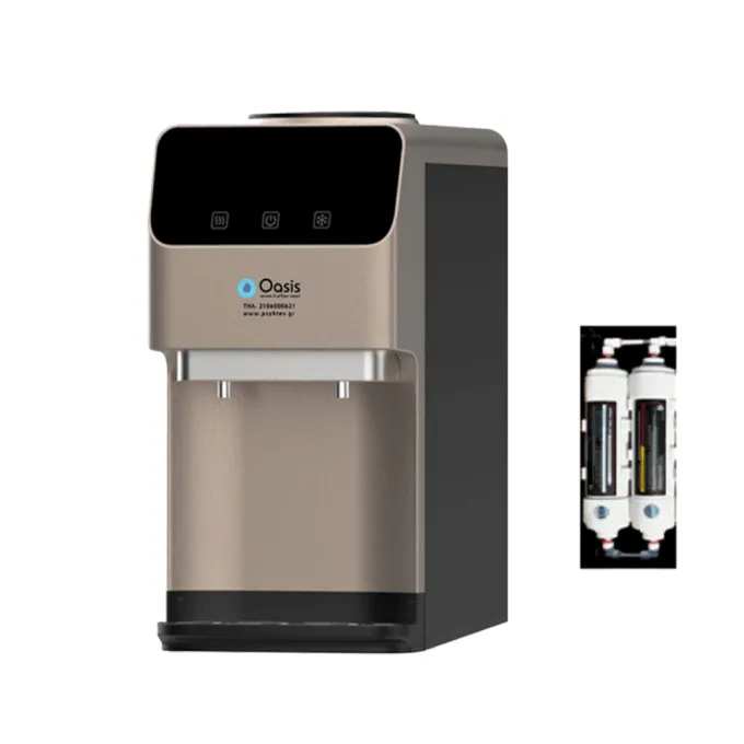 Tabletop Mains Water Cooler with Gold & Touch Filters | Oasis Touch Gold 44TTL-D