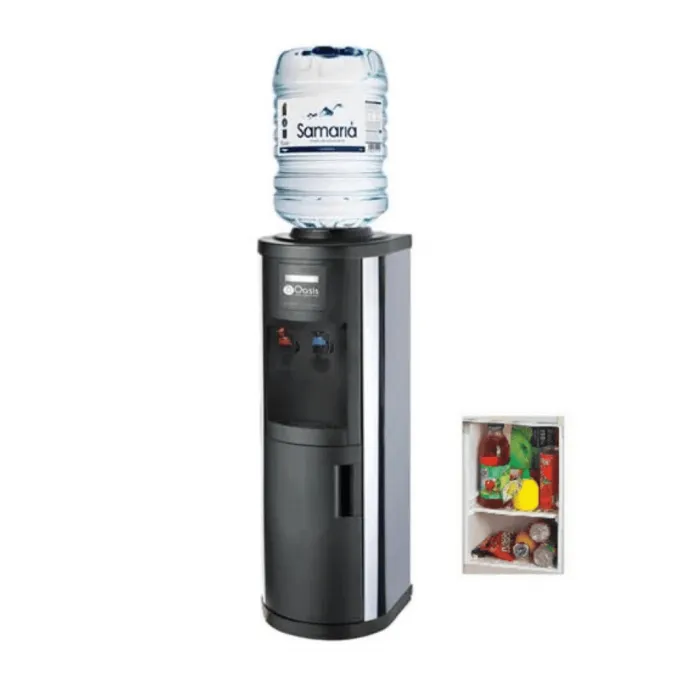 Stainless Steel Bottled Water Cooler with Refrigerator | Oasis ISS-F
