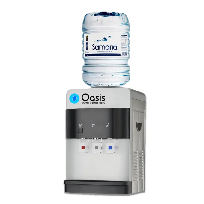 Countertop Water Dispenser for Bottled Water | Oasis Desktop Silver-37TBS