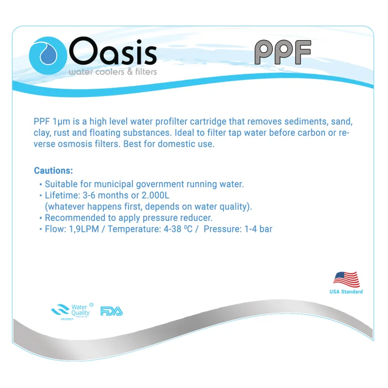 Σετ Ανταλλακτικών Φίλτρων Νερού F2 | OASIS Set Filters-PG Σετ Ανταλλακτικών Φίλτρων Νερού F2 | OASIS Set Filters-PG