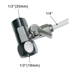 Αντάπτορας σύνδεσης 1/4" σε παροχή νερού 1/2" | Oasis Adapter-D