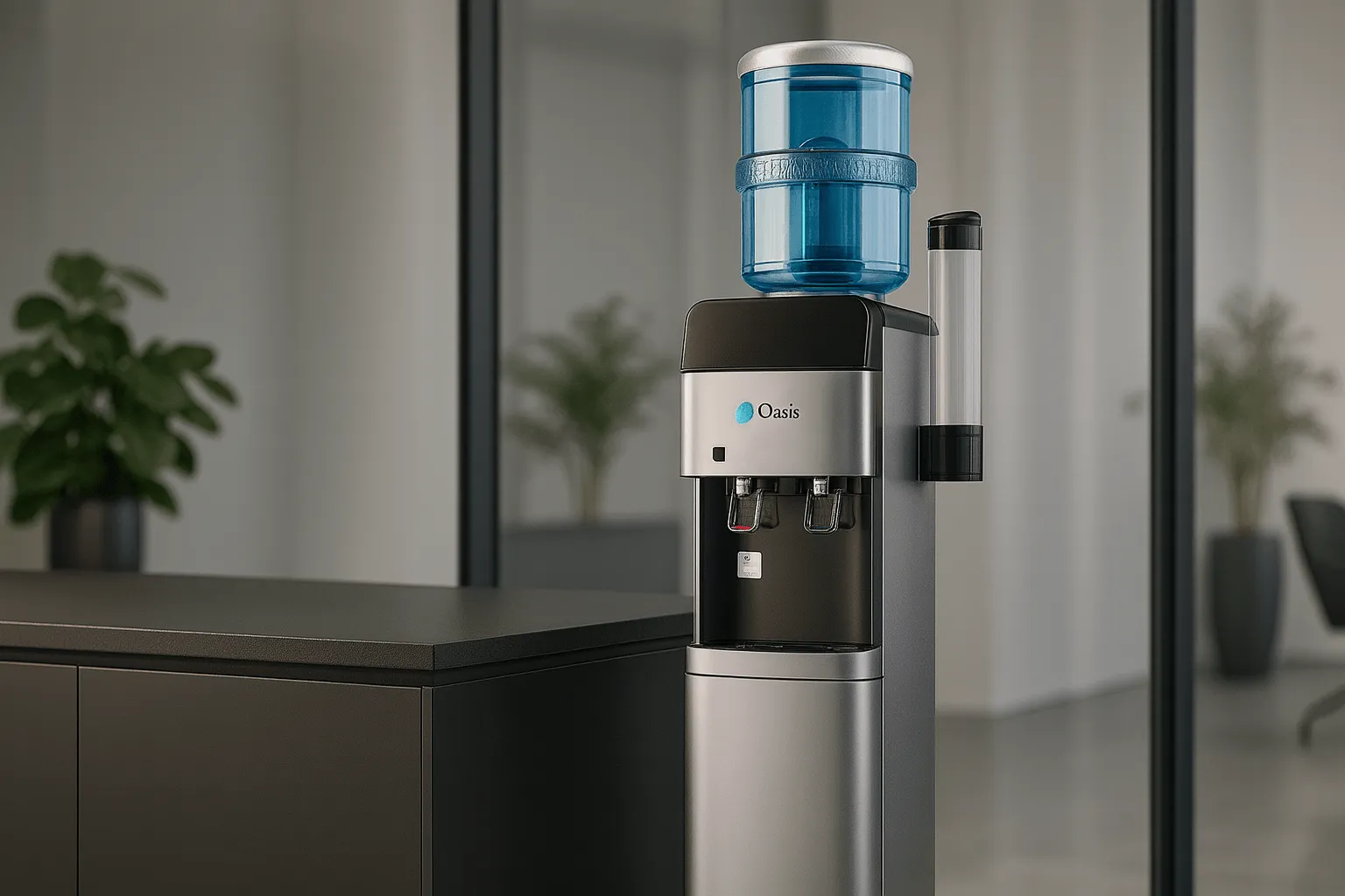 Ψύκτης νερού βρύσης OASIS με επαναγεμιζόμενη φιάλη και φίλτρο 7 σταδίων