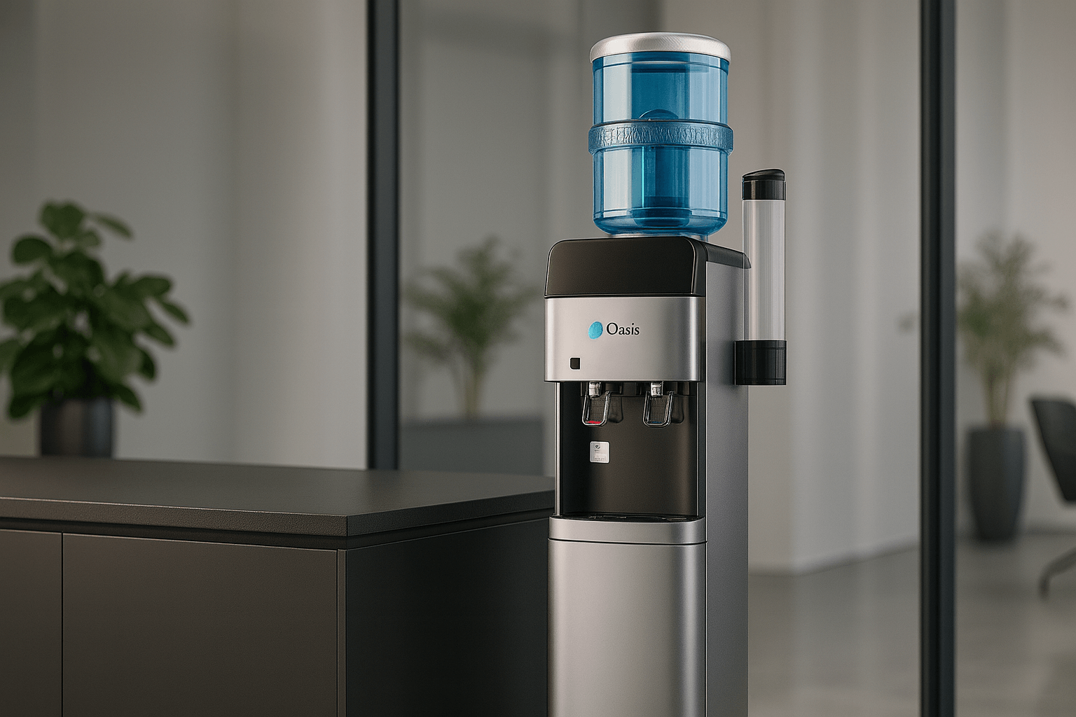 Ψύκτης νερού βρύσης OASIS με επαναγεμιζόμενη φιάλη και φίλτρο 7 σταδίων